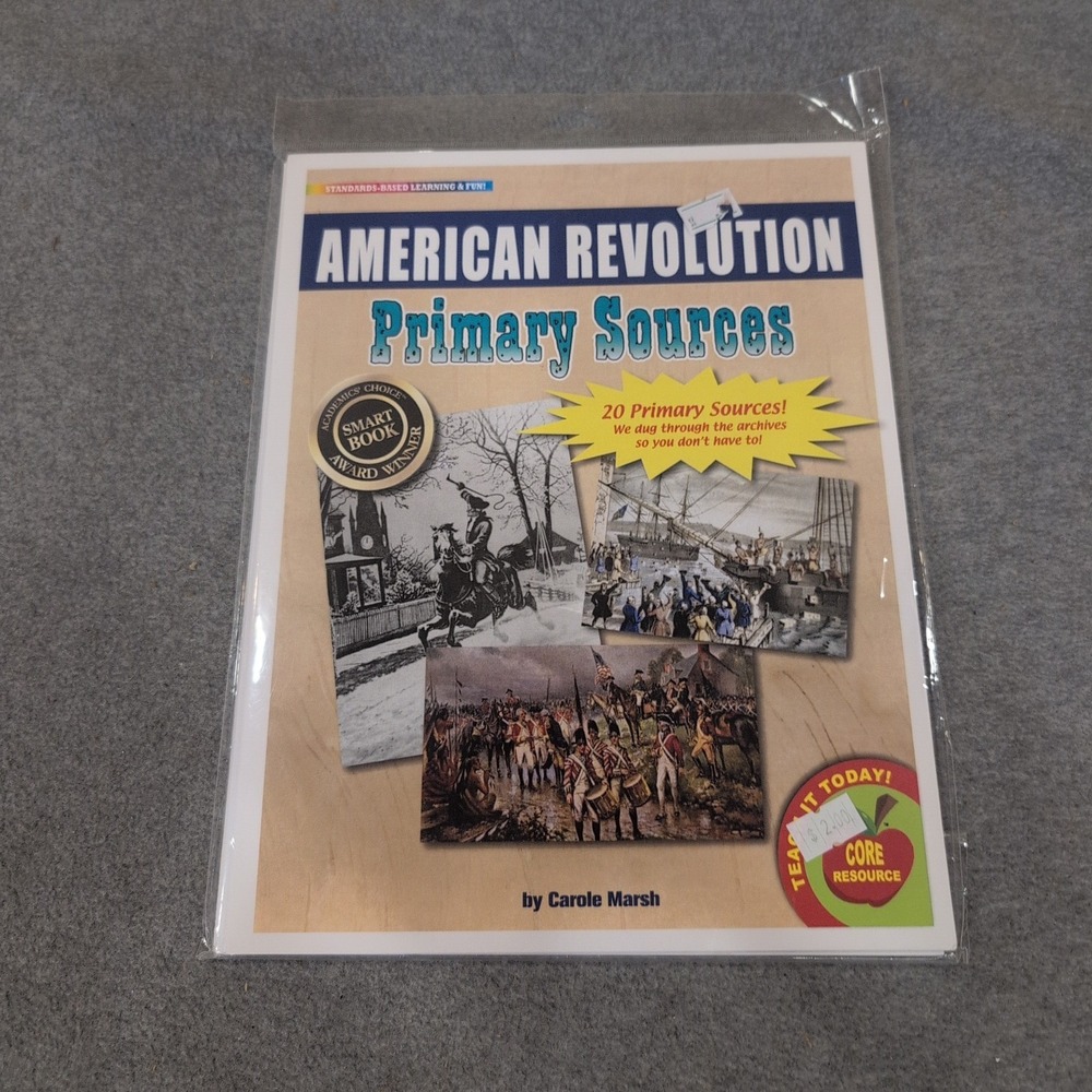 American Revolution‎ Primary Sources Carole Marsh Gallopade History Resource New